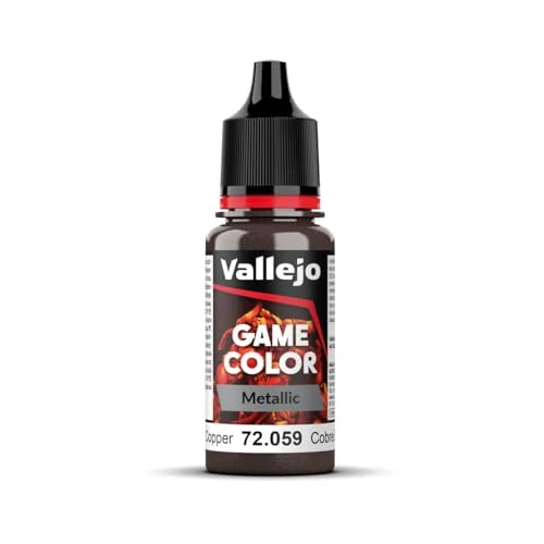 Vallejo Game Color Pittura Acrilica Hammered Copper, 18 ml, Autonivelante, Sistema BSL, Finitura Opaca, Ideale per Modellismo e Miniature