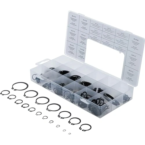Limited-time offer: BGS 8046 | External Circlip Assortment | Ø 3 - 32 mm | 300 pcs. from 7.26 £ to 5.99 £ (save 17%)