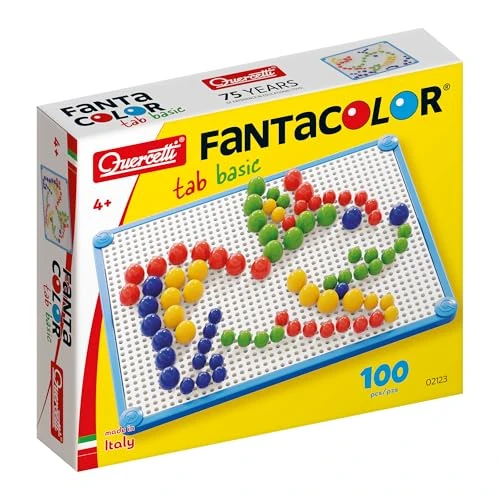 Quercetti - 2123 FC Basic d.15, Multicolore