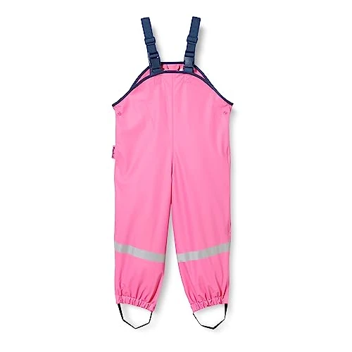 Offerta a tempo: Playshoes Pantaloni fango, salopette antipioggia, fodera in tessuto, Pantaloni antipioggia antivento e impermeabili Unisex - Bambini e ragazzi, rosa, 128 - 0.00% da 21.73 € a 21.73 €