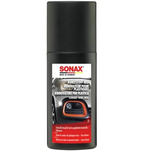 Offerta a tempo: SONAX Rinnovatore plastiche (100ml) ravviva e ripristina il colore delle plastiche negli esterni dell'auto. Con comodo applicatore | Art. 04091000-280 - 12% da 11.05 € a 9.76 €