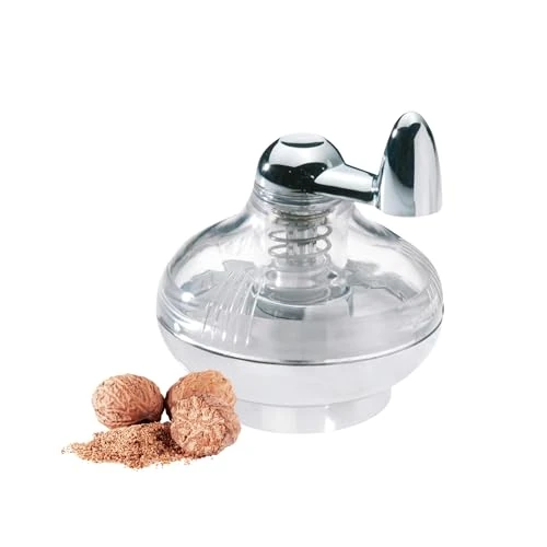 Offerta a tempo: Westmark Macina per noce moscata, Con contenitore, Plastica/Acciaio inox, Argento/Trasparente, 69572260 - 14% da 15.09 € a 12.99 €