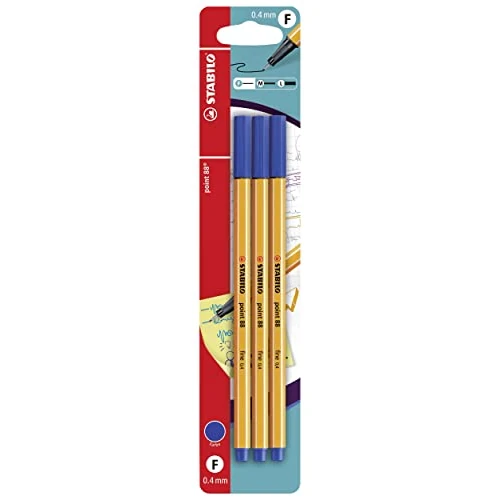 Oferta limitada: STABILO - Rotulador punta fina - point 88 - Pack de 3 - azul de 5.70 € a 5.70 € (ahorro 0.00%)
