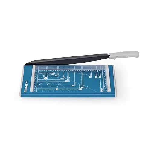 Oferta limitada: Guillotina de papel Dahle 502 (base de metal, cortador de papel 6-8 hojas, DIN A4, presión manual) azul de 52.99 € a 52.99 € (ahorro 0.00%)