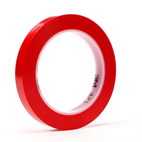 3M Nastro con Film Vinilico 471, 19 mm X 33 m, 48 Pezzi, Rosso