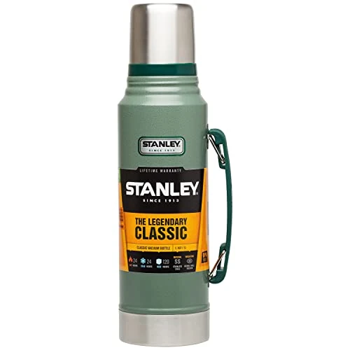 Stanley Classic Legendary Bottle Thermos 1L - Se Mantiene Caliente o Frío 24 Horas - Botella Termica 1 Litro de Acero Inoxidable - Termo Cafe Sin BPA - Apto Para Lavavajillas