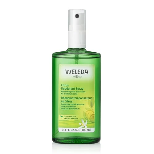 Oferta limitada: Weleda - Desodorante en Spray Citrus, Neutraliza los Olores Corporales Desagradables, Unisex, 100% Natural, Sin Sales de Aluminio, con Aroma Cítrico Refrescante, Vegano -100 ml de 13.90 EUR a 10.20 EUR (ahorro 27%)