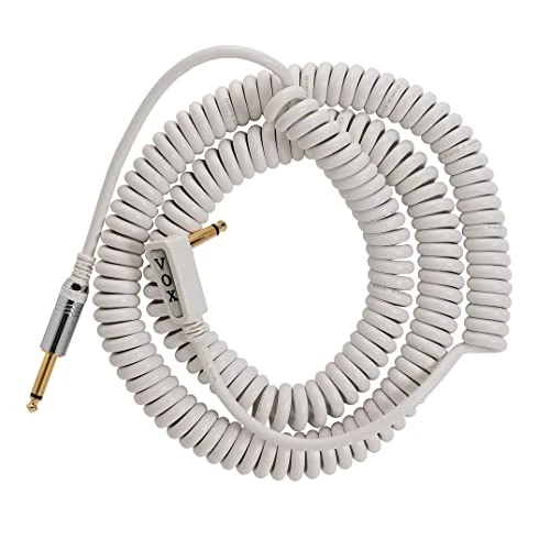 Offerta a tempo: Vox VCC090BL - Cavo audio, stile retrò, con custodia a rete nera, 9 m, bianco - 33% da 34.90 € a 23.55 €