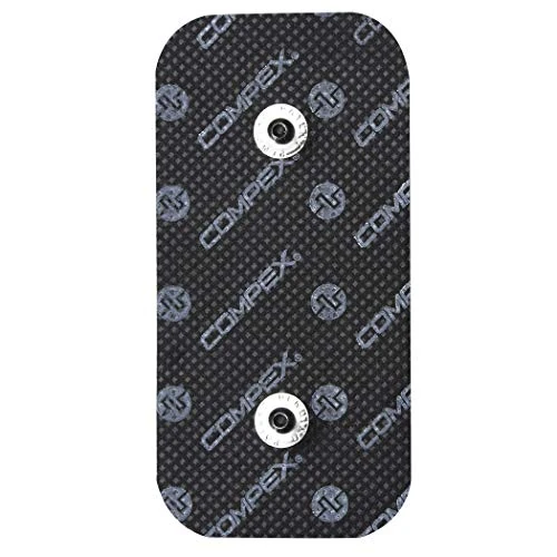 Offerta a tempo: Compex I 2 Elettrodi Neri 5x10 cm Doppio Snap per elettrostimolatori Compatibile con elettrostimolatori Cavo Che Wireless - 37% da 9.99 € a 6.30 €