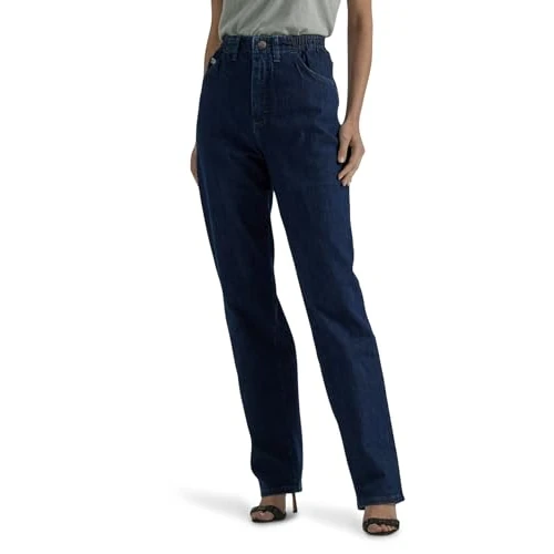 Zeitlich begrenztes Angebot: LEE Damen-Jeans, Übergröße, Relaxed-Fit, elastischer Bund - Blau - 48 von 18.10 € auf 18.10 € (0.00% Rabatt)