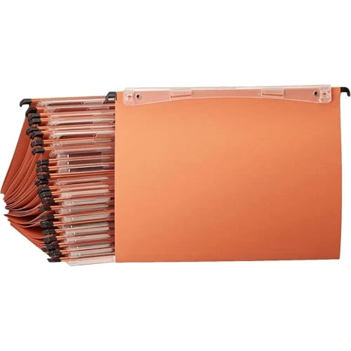 Limited-time offer: Esselte Kori Manilla Pack of 25 Folders Drawer V-shaped base orange, 34.5 x 24.5 cm from 25.89 £ to 22.72 £ (save 12%)