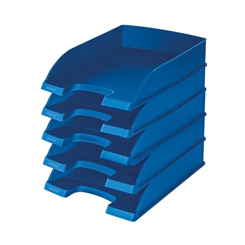 Oferta limitada: Leitz 52270035 - Paquete de 5 bandejas de correo apilables, azul de 34.40 € a 34.40 € (ahorro 0.00%)