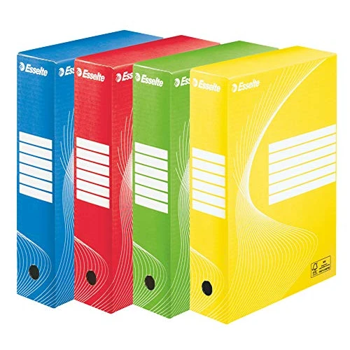 Offre limitée : Esselte, Lot de 10 Boîte Archives A4, 80mm, 600 feuilles, Couleur assorties de 26.27 € à 26.27 € (0.00% de remise)