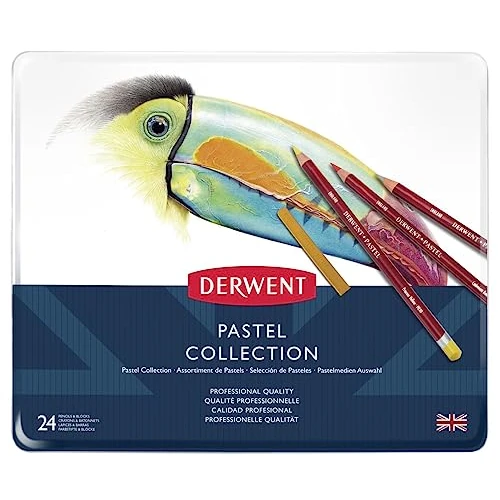 Zeitlich begrenztes Angebot: Derwent Pastel Collection Sampler Kit, Pastell Kollektion, Zeichnen & Schreiben, 24er-Set, Stifte, Kreiden & Zubehör für Pastell Zeichnungen & Malerei, Professionelle Qualität, 0700301 von 57.04 € auf 57.04 € (0.00% Rabatt)