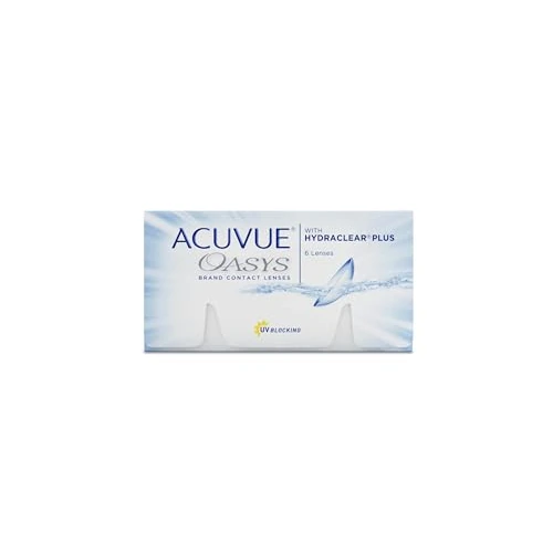 ACUVUE OASYS con tecnologia HYDRACLEAR PLUS - Lenti a contatto quindicinali - Protezione UV;-0.75 diottrie; BC 8.4; DIA 14.00; 6 lenti