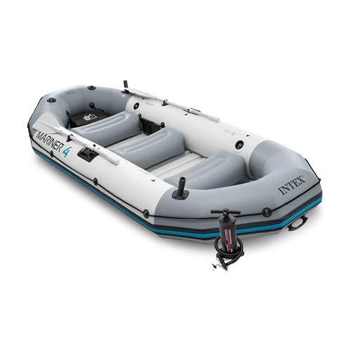 INTEX 68376 - Barca hinchable Mariner 4 con 2 remos 328x145x48 cm
