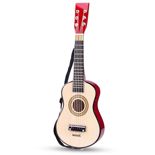 New Classic Toys Wooden Toy Guitar for Kids – Durable Musical Instrument Toy – Perfect for Early Music Learning and Creative Play – Safe and Educational Gift for Children