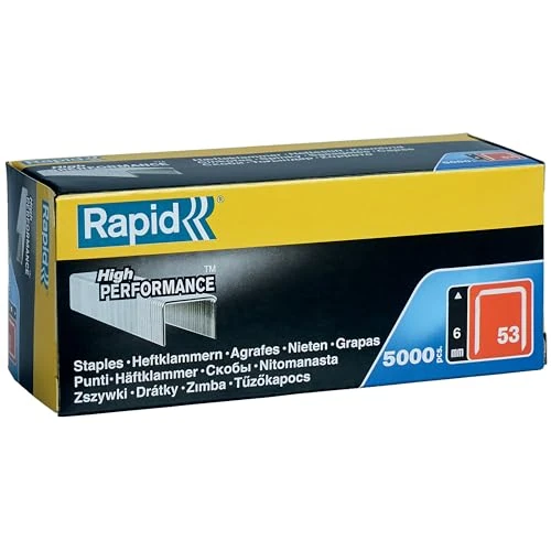 Offerta a tempo: Rapid 5000 Graffe Fini n.53/6 in Acciaio Zincato per Tessuto e Decorazioni - 27% da 13.76 € a 10.06 €