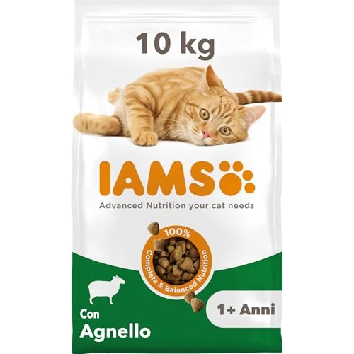 Offerta a tempo: IAMS Cibo secco per gatti con agnello - Cibo secco per gatti da 1-6 anni, 10 kg - 37% da 55.00 € a 34.49 €