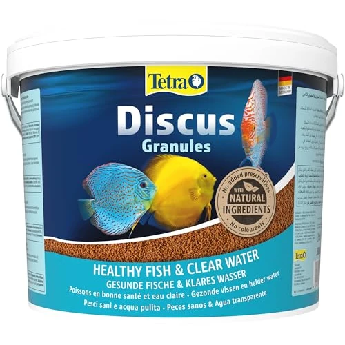Offerta a tempo: Tetra Discus Granules - Mangime per tutti i pesci discus, favorisce la salute, il colore e la crescita, secchio da 10 L - 20% da 93.69 € a 75.04 €