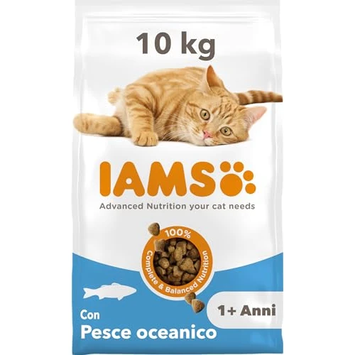 Offerta a tempo: IAMS Cibo secco per gatti con pesce - Cibo secco per gatti da 1 — 48% da 55,00 € a 28,69 €