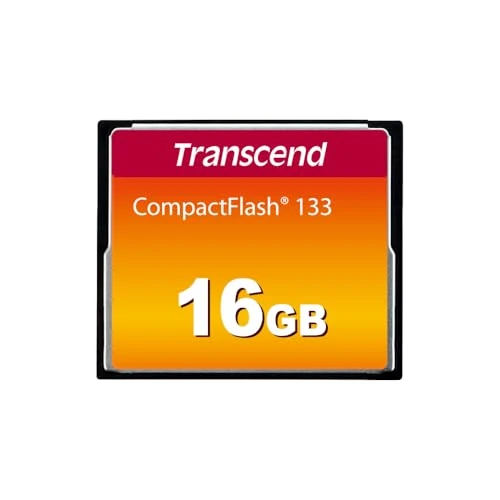 Offerta a tempo: Transcend Compact Flash 133x TS16GCF133 Scheda di Memoria, 16 GB - 37% da 61.61 € a 38.59 €