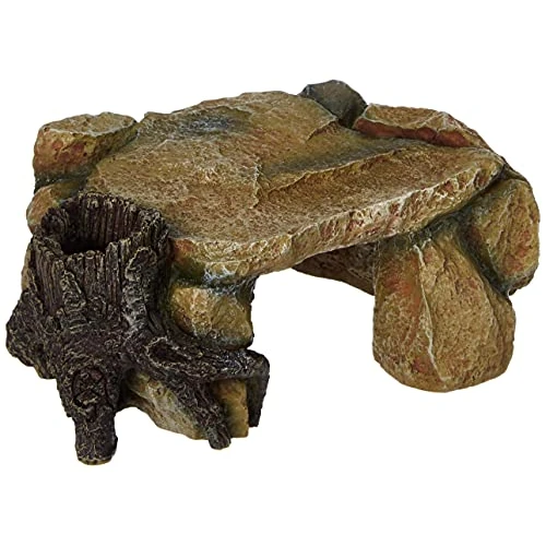 Trixie 8847 Felsplateau mit Baumstamm, 25 cm
