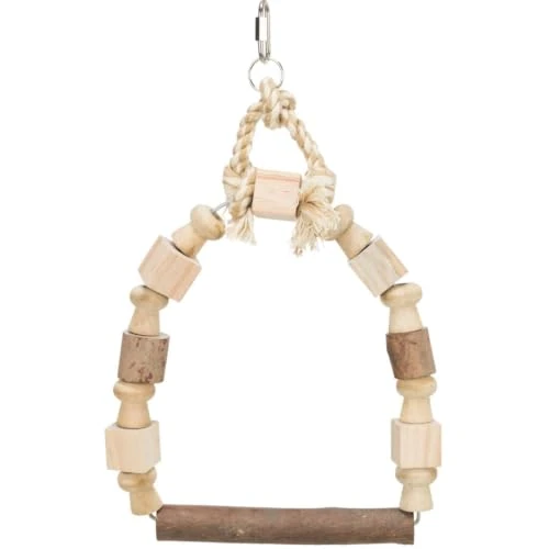 Zeitlich begrenztes Angebot: TRIXIE "BOGENSCHAUKEL MIT KLÖTZEN, Holz, 20 x 29 cm - 5829 von 12.10 € auf 10.56 € (13% Rabatt)
