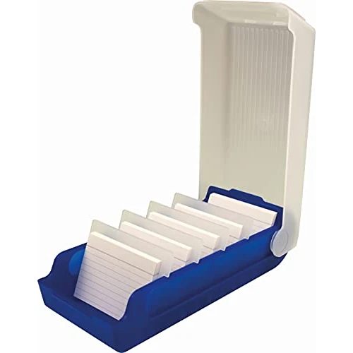 Tijdelijke aanbieding: helit H6901030 - indexkaarten box "the beebox" DIN A8 liggend, blauw, leerkaart en opbergdoos van 11.85 € naar 11.85 € (0.00% korting)