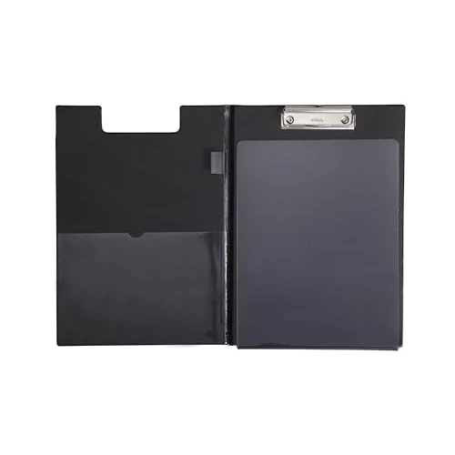 MAUL Segregator Ze Schowkiem z Folią i Ochroną Zapobiegającą Kopiowaniu, Wysokość Din A4, Kieszeń Wewnętrzna, Szerokość Zacisku 8 Mm, Czarny