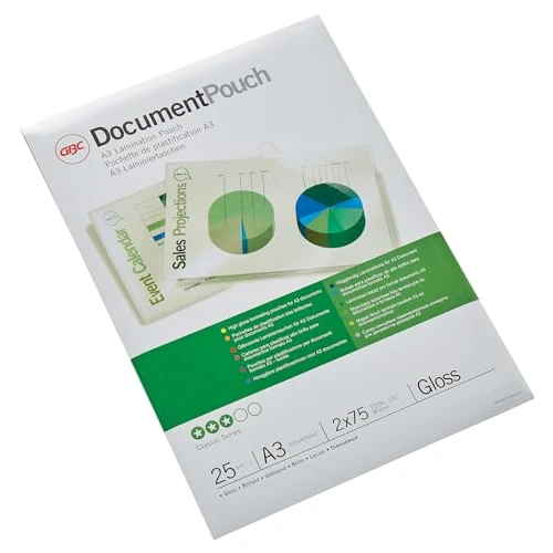 Tijdelijke aanbieding: GBC Pouch 3740486 lamineerfolie, A3, dikte 2 x 75 micron, 303 x 426 x 2 mm, 25 stuks van 15.87 € naar 15.87 € (0.00% korting)