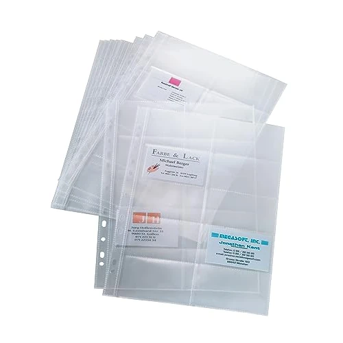 Offre limitée : SIGEL Vz351 Lot de 10 Pochettes en Plastique Transparentes à 2 Rangs pour Cartes de Visite, 9 X 6 cm, Trasparent de 16.37 EUR à 16.37 EUR (remise 0%)