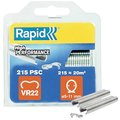 Offerta a tempo: Rapid VR22 Confezione da 215 Anelli di Fissaggio in Acciaio Zincato per Recinzioni e Reti Metalliche da 5 - 11 mm - 0.00% da 13.70 € a 13.70 €