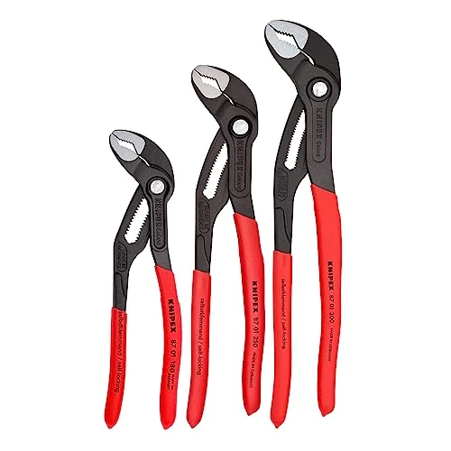 Offerta a tempo: KNIPEX Tools - Set di 3 pinze Cobra (7, 10 e 12) (002006US1) - 7% da 150.44 € a 139.69 €