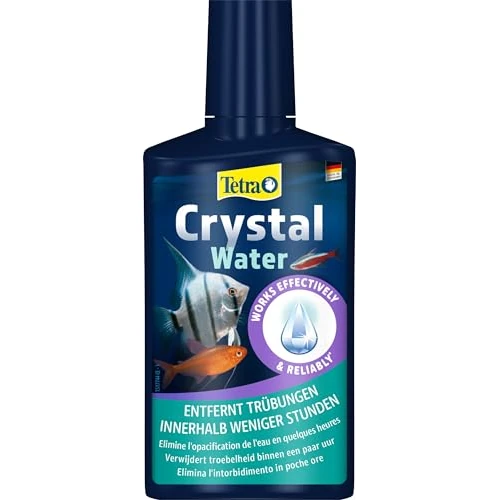 Tetra CrystalWater 250 ml, Elimina in Modo Facile e Veloce l'Intorbidimento dell'Acqua dell'Acquario