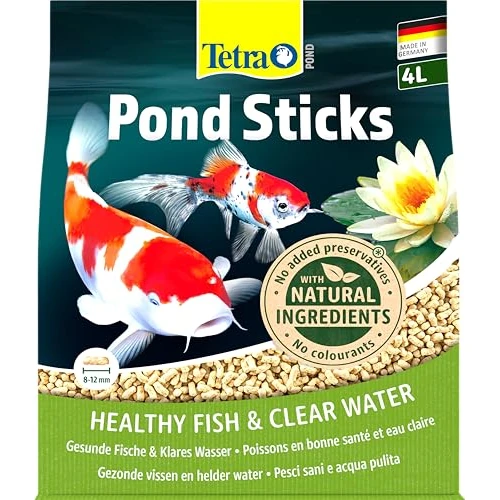 Tijdelijke aanbieding: Tetra Pond Sticks - visvoer voor vijvervissen, voor gezonde vissen en helder water in de tuinvijver, zak van 4 liter van 14.39 € naar 14.39 € (0.00% korting)