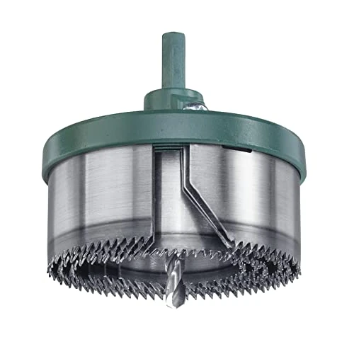 kwb 6-tlg. Mehrkranzlochsäge Ø 46, 53, 60, 68, 74 und 81 mm mit guter Schnittleistung, langer Lebensdauer, schwerem Aludruckguss-Trägerteller und Sechskantschaft für den universellen Einsatz