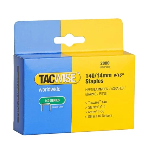 Offerta a tempo: Tacwise 0349 Punti Galvanizzati Tipo 140/14 mm, Confezione da 2000 - 33% da 10.95 € a 7.37 €