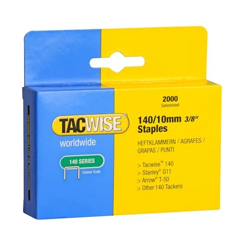 Oferta limitada: Tacwise 0347 Grapas Galvanizadas Profesionales Tipo 140/10mm, 2000 Grapas de 6.14 € a 6.14 € (ahorro 0.00%)