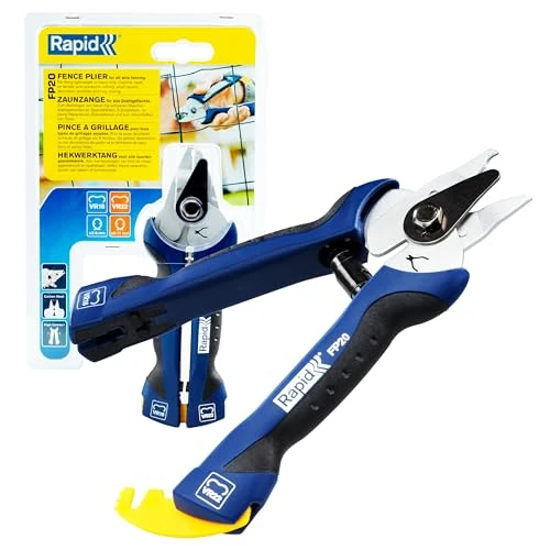 Offerta a tempo: Rapid FP20 Pinza per Recinzioni e Reti da 2-8 mm e 5-11, con Caricatore - 33% da 25.31 € a 17.01 €