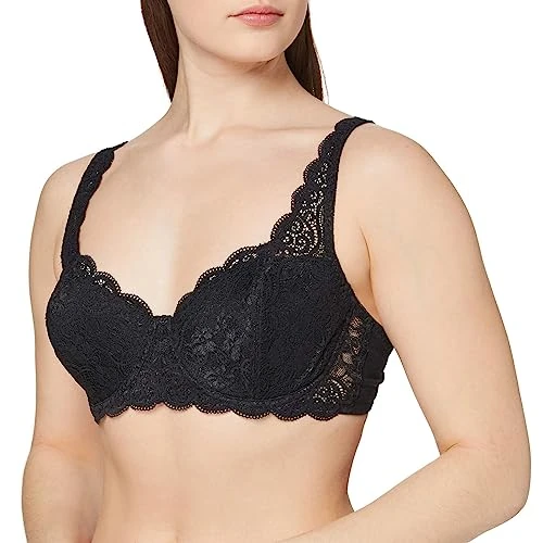 Zeitlich begrenztes Angebot: Triumph Damen BH Amourette 300 WHP X, mit Bügel, Gepolstert, Verstellbare Träger, 85E, Schwarz von 59.95 € auf 36.69 € (39% Rabatt)