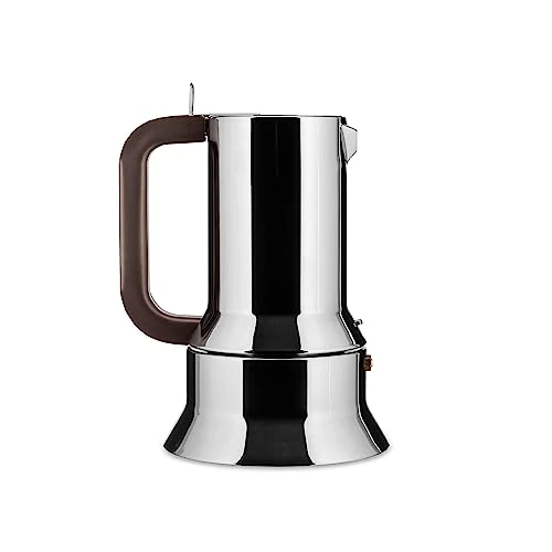 Limited offer: Alessi | 9090/M - Design Stovetop Coffee Maker, Stainless Steel, 10 Cups, Silver from 258.93 EUR to 145.00 EUR (save 44%)
