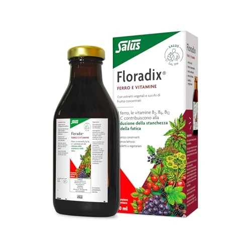 Limited offer: Flora, Floradix Iron + Herbs, Natural Liquid Iron Supplement, 17 fl Ounce (500 ML) from 33.30 EUR to 19.90 EUR (save 40%)