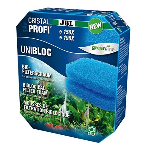 JBL UniBloc 6016200 Bio-Filter Foam Insert for Aquarium Filter CristalProfi e 150X, e 190X, 2-Pack