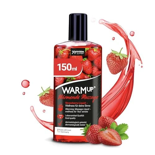 Offre limitée : JOYDIVISION WARMup 150 ml Liquide Massage au Parfum et Goût Fruité Fraise | Effet Chauffant | Comme de l'huilemassage de 9.49 € à 8.49 € (11% de remise)