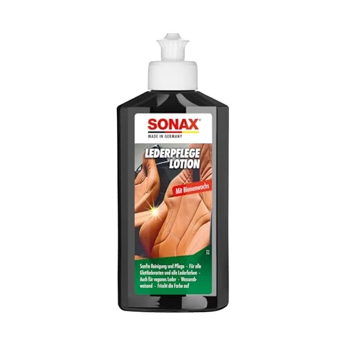 SONAX Soin du cuir (250 ml) nettoyage et entretien doux pour tous types et couleurs de cuirs lisses | Réf: 02911410