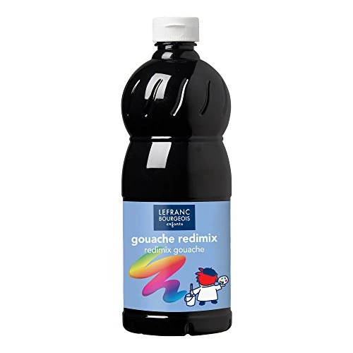 Lefranc Bourgeois Kids Redimix Gouache Black 1L