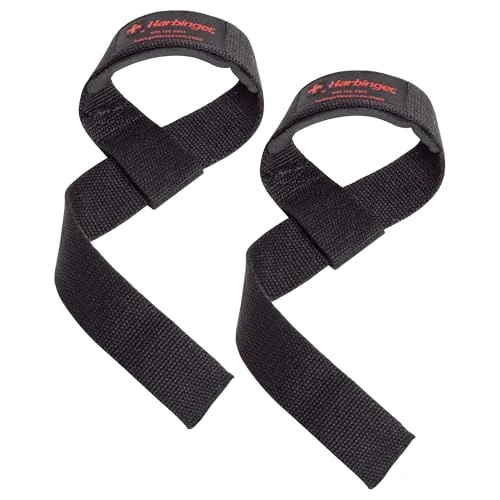 Limited-time offer: Harbinger Padded Cotton Lifting Straps 54.6cm – Extended Length Grip Support, Neotek Wrist Cushion, Wide Strap for Secure Hold, Durable Stitching, Unisex, Black, from 9.99 £ to 9.99 £ (save 0.00%)