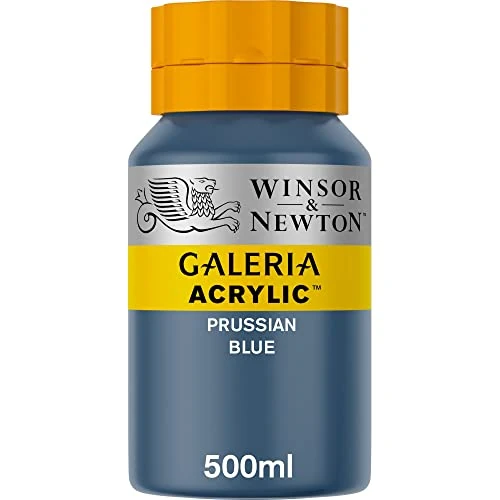 Offerta a tempo: Winsor & Newton Galeria Colore Acrilico 500ml - Blu Di Prussia Imitazione - 12% da 21.50 € a 18.93 €