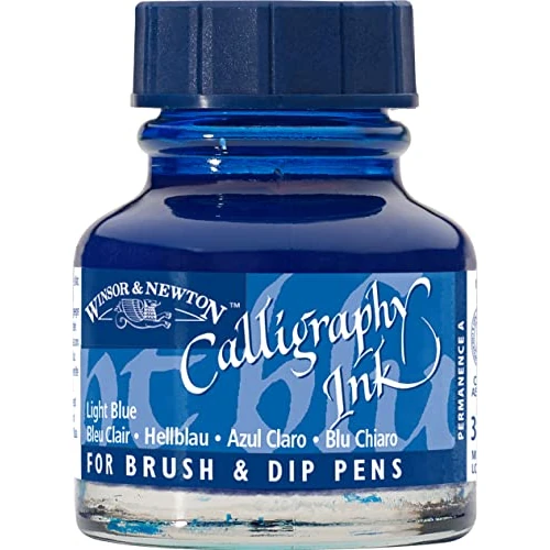 Offre limitée : Winsor & Newton Encre de Calligraphie Flacon 30ml 350 Bleu Clair Série 1 de 10.07 EUR à 10.07 EUR (remise 0%)